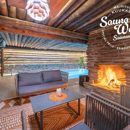 بيت للعطل Kuukkeli Log Porakka ساريسيلكا